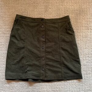 Abercrombie & Fitch Dark Green Mini Skirt